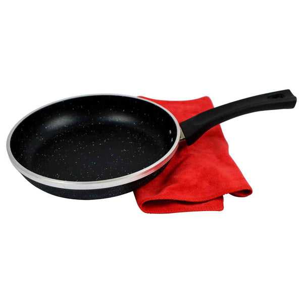 Non Stick Marble Coated Forged Frypan Black - Skcookware
