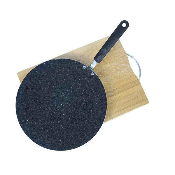Non Stick Marble Coated Tawa - Black - Skcookware