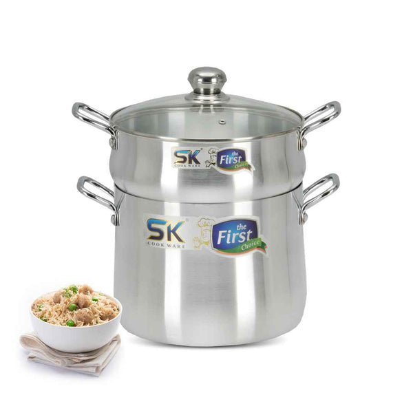 Aluminum Metal Finish Couscousera Steamer - Skcookware