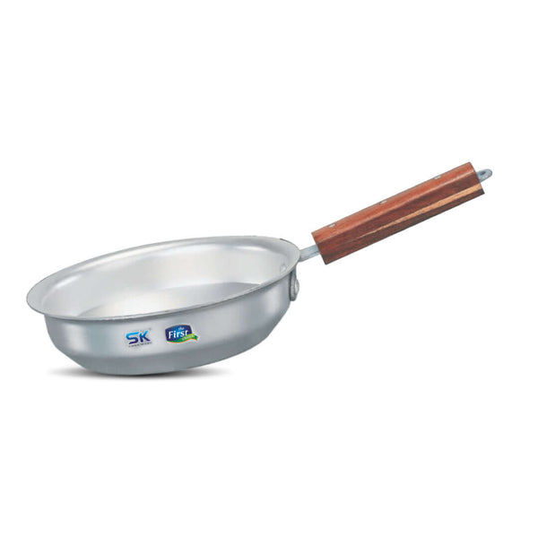 No Lid Anodized Fry Pan with Wooden Handle - Skcookware