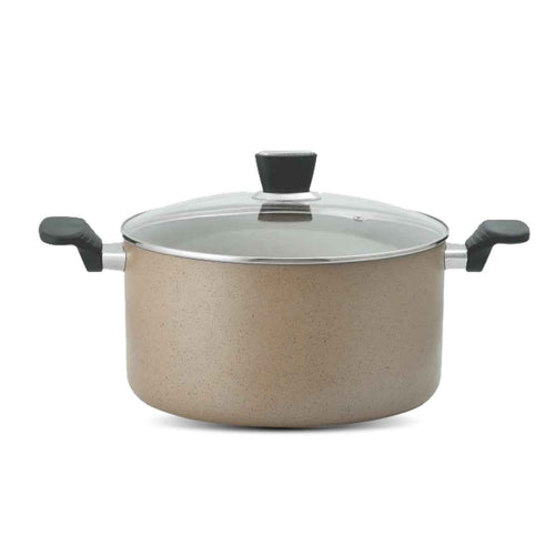 Non Stick Marble Coated Casserole - Cream - Skcookware