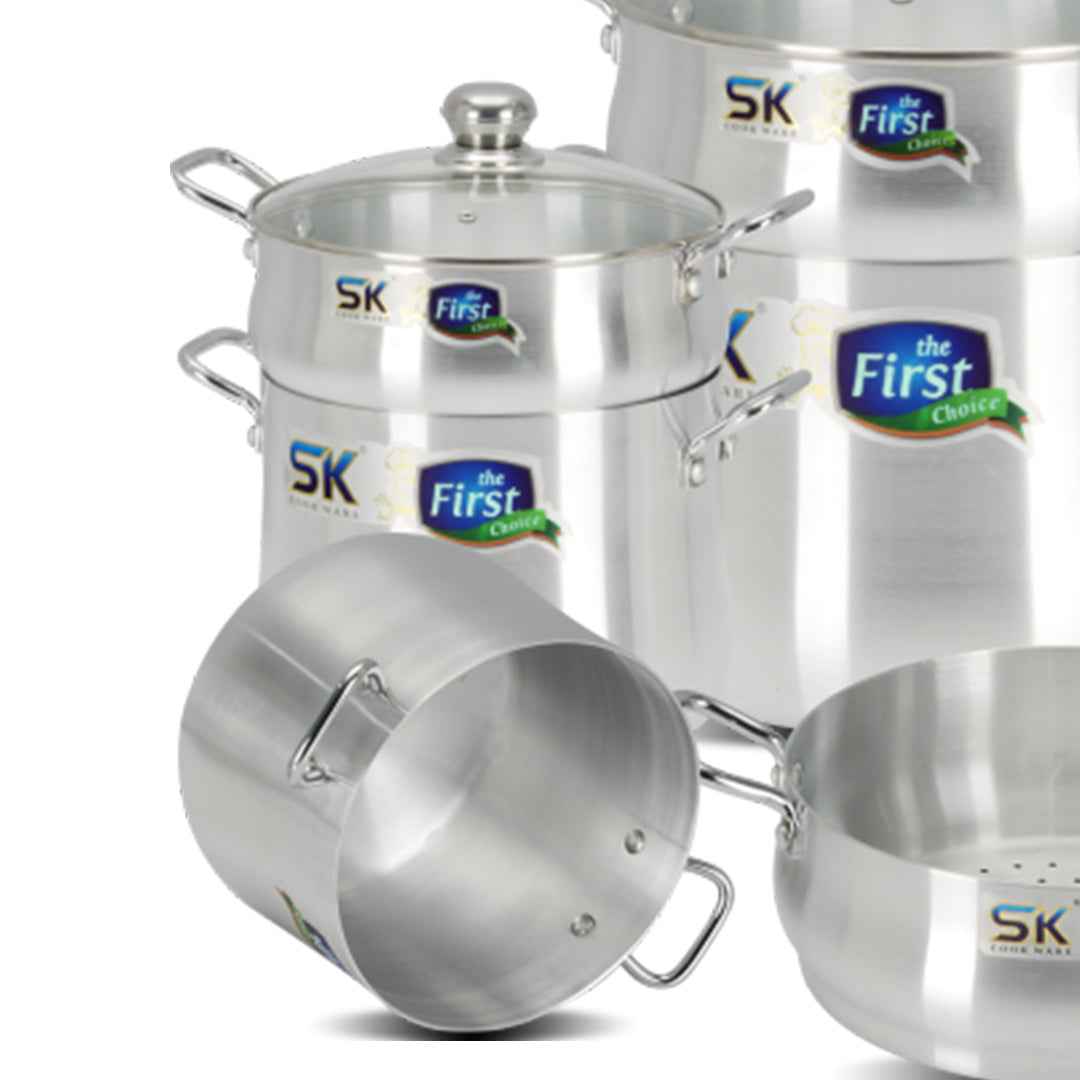 Metal Finish Couscousera Steamer Set - Skcookware