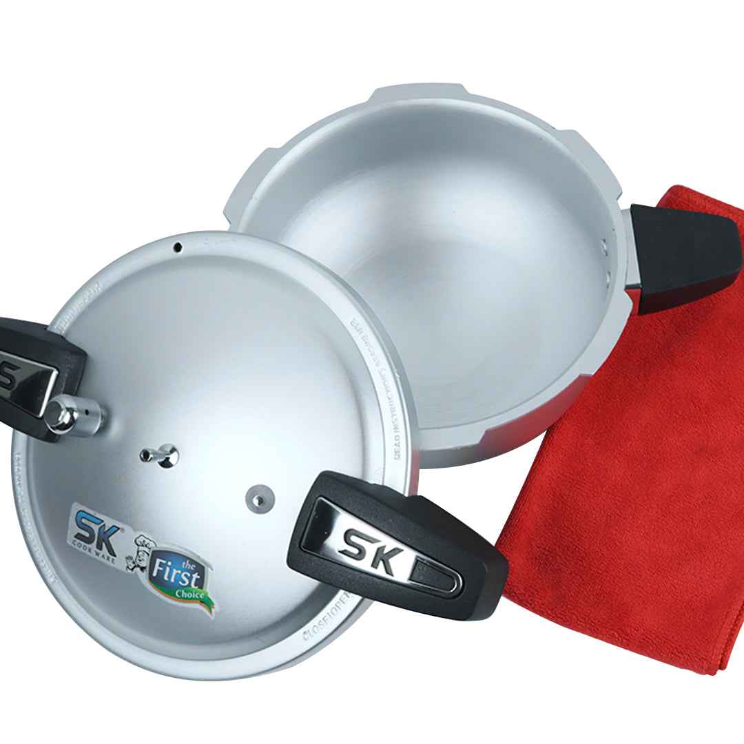 7 Liter 2-in-1 Anodized Zircon Wok Pressure Cooker with Free Glass Lid - Skcookware