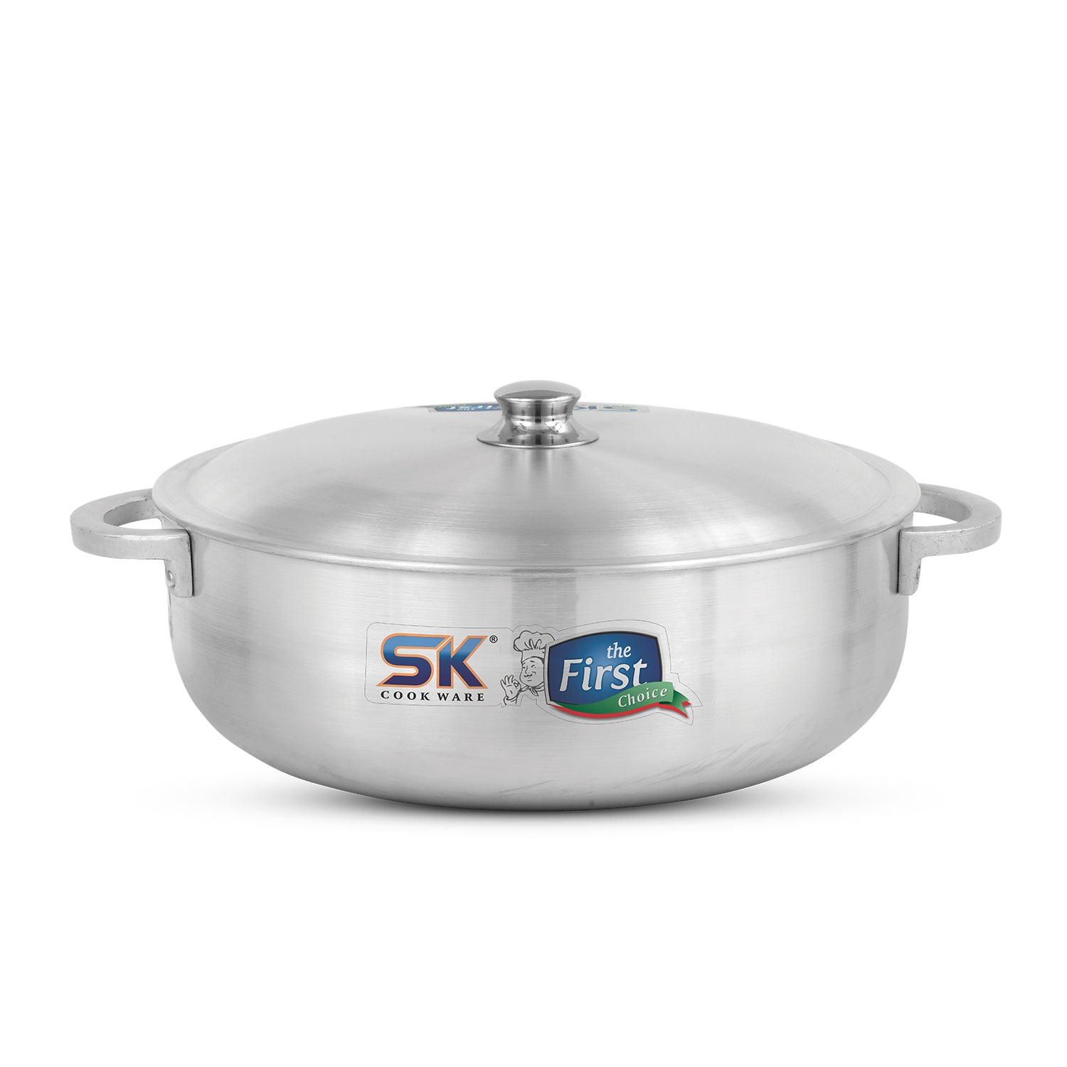 SK Export Quality Cooking Pot / Caldero Pot Set With Aluminum Lid -Metal Finish