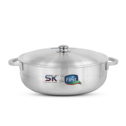 SK Export Quality Cooking Pot / Caldero Pot Set With Aluminum Lid -Metal Finish