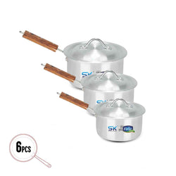 Aluminum Heavy Gauged Sauce Pan Set - Skcookware