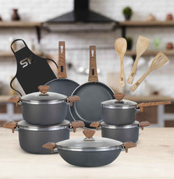 16 Pieces Non Stick Daffodil Gift Pack Set - Skcookware