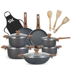16 Pieces Non Stick Daffodil Gift Pack Set - Skcookware