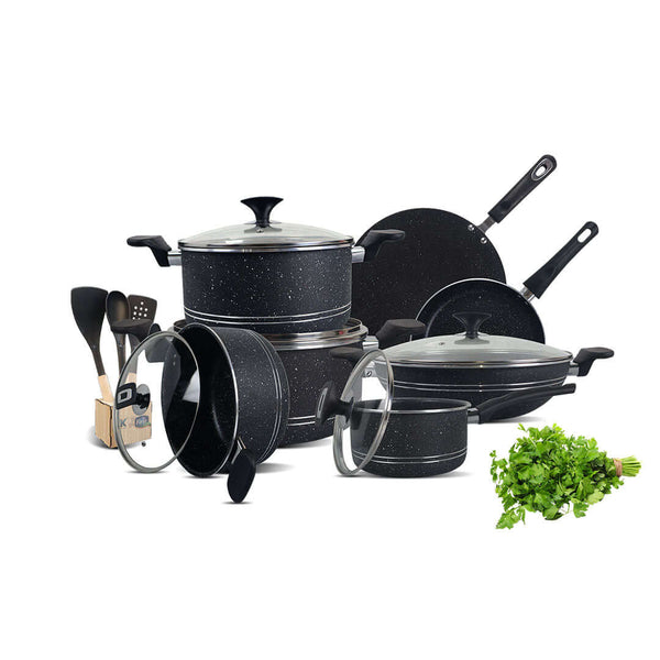 16 Pieces Non Stick Marble Coating Super Gift Pack Set - Skcookware