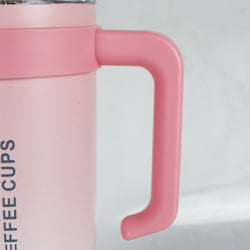 Insulated Stainless Steel Tumbler with Handle & Straw - B1