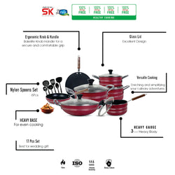 17 Pieces Non-Stick Galaxy Gift Pack Set - skcookware