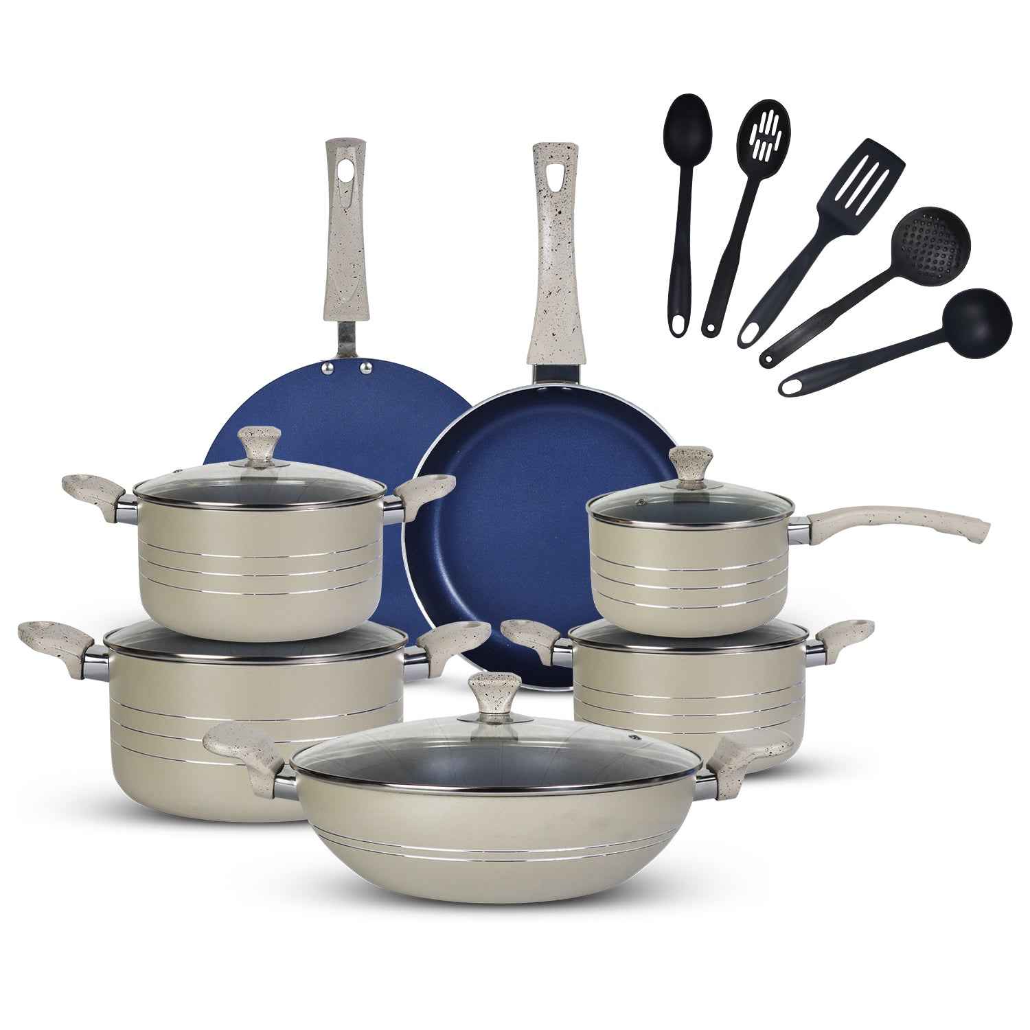 17 Pieces Non-Stick Tulip Gift Pack Set - Skcookware