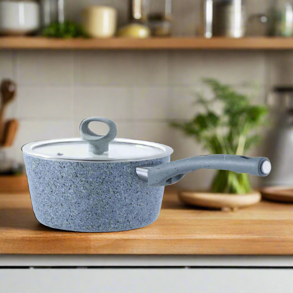 18cm Non Stick Marble Coated Signature Sauce Pan - Skcookware