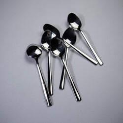 6 Pieces Stainless Steel Tea Spoons Set (Plain)