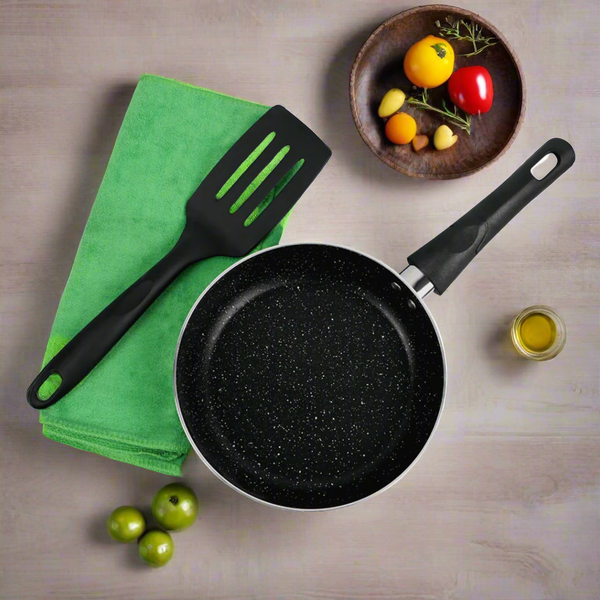 Black Marble Coated Royal Frying Pan