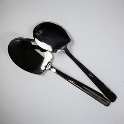 Set of 2 -  Stainless Steel Rice Spoons - (Plain)