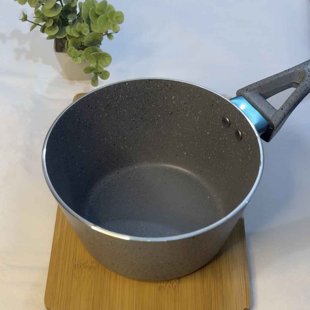 Marble Coated Signature Milk Pan - Gray - Skcookware