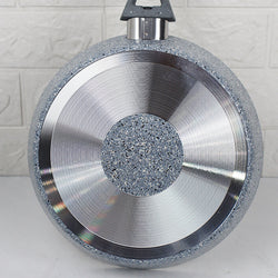 24cm Non Stick Marble Coated Signature Frypan - Grey