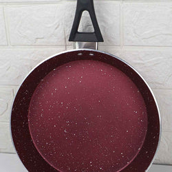 24cm Non Stick Marble Coated Signature Frypan - Red - Skcookware