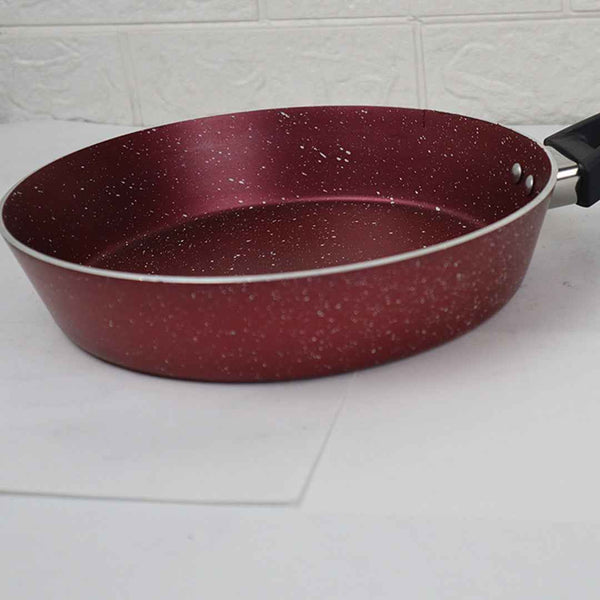 24cm Non Stick Marble Coated Signature Frypan - Red - Skcookware