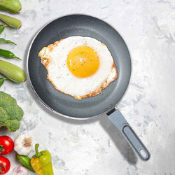 26cm Non Stick Marble Coated Royal Frypan - Grey - Skcookware