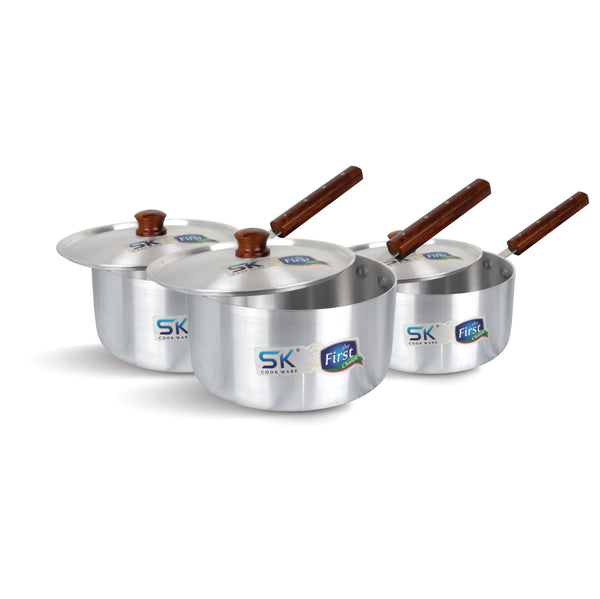Aluminum ECO Sauce Pan Set with Lids