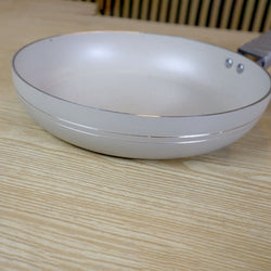 Non Stick Marble Coated Royal Frying Pan - Off White