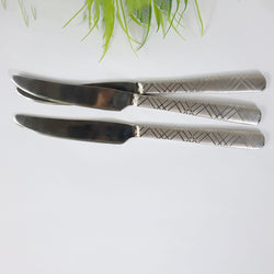 Set of 3 -  Stainless Steel Table Knife - 14 Gauged