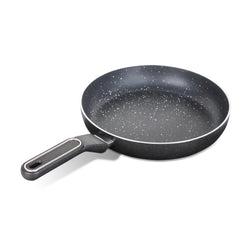 28cm Non Stick Marble Coated Induction Based Royal Frying Pan - Black