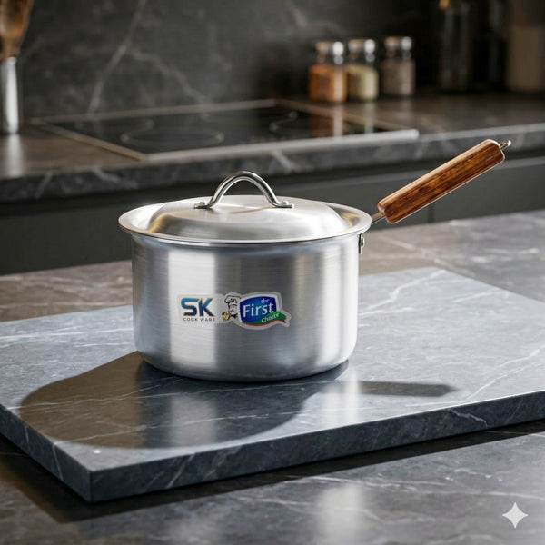 Leftover Heavy Gauged Aluminum Metal Finish Sauce Pan