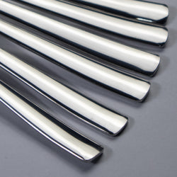 6 Pieces Stainless Steel Soup Spoons Set - 14 Gauged (Plain)