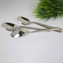6 Pieces Stainless Steel Table Spoons Set - Designed - Skcookware