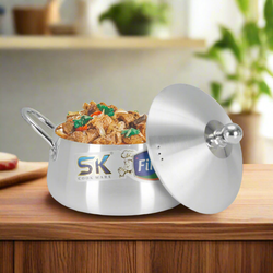 Heavy Gauged Metal Finish Belly Style Casserole