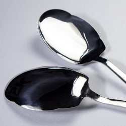 Set of 2 -  Stainless Steel Rice Spoons - (Plain)