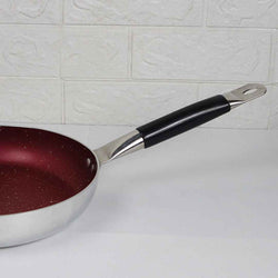 Mirror Polish Aluminum Steno Frying Pan inside Marble Coat - Skcookware