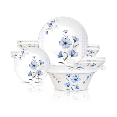 57 Pieces Melamine Double Glaze Dinnerware Set - Nukhba 03 [6 Person Serving] - Skcookware