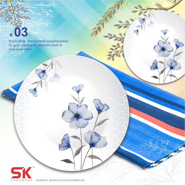 69 Pieces Melamine Double Glaze Dinnerware Set - Nukhba 03
