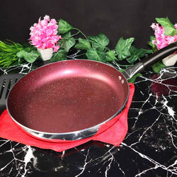 Mirror Polish Aluminum Steno Frying Pan inside Marble Coat - Skcookware