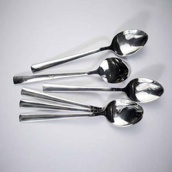6 Pieces Stainless Steel Table Spoons Set - Plain - Skcookware
