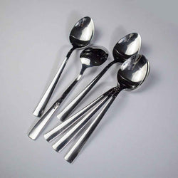 6 Pieces Stainless Steel Baby Spoons Set (Plain)