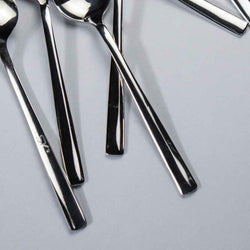 6 Pieces Stainless Steel Tea Spoons Set (Plain) - Skcookware