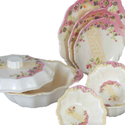 72 Pieces Opel Melamine Single Glaze Dinnerware Set - Skcookware