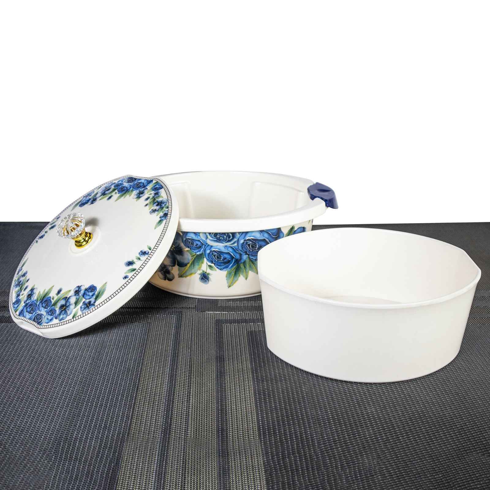 74 Pieces Double Glaze Melamine Glorious Dinnerware Set [8 Person Serving]