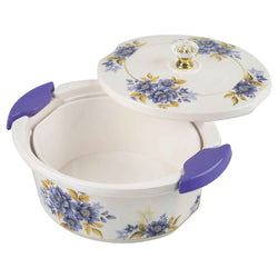 74 Pieces Double Glaze Melamine Glorious Dinnerware Set [8 Person Serving]