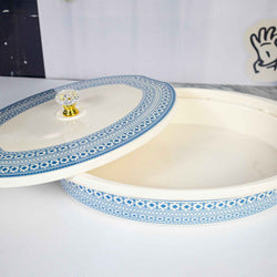 74 Pieces Double Glaze Melamine Glorious Dinnerware Set [8 Person Serving]