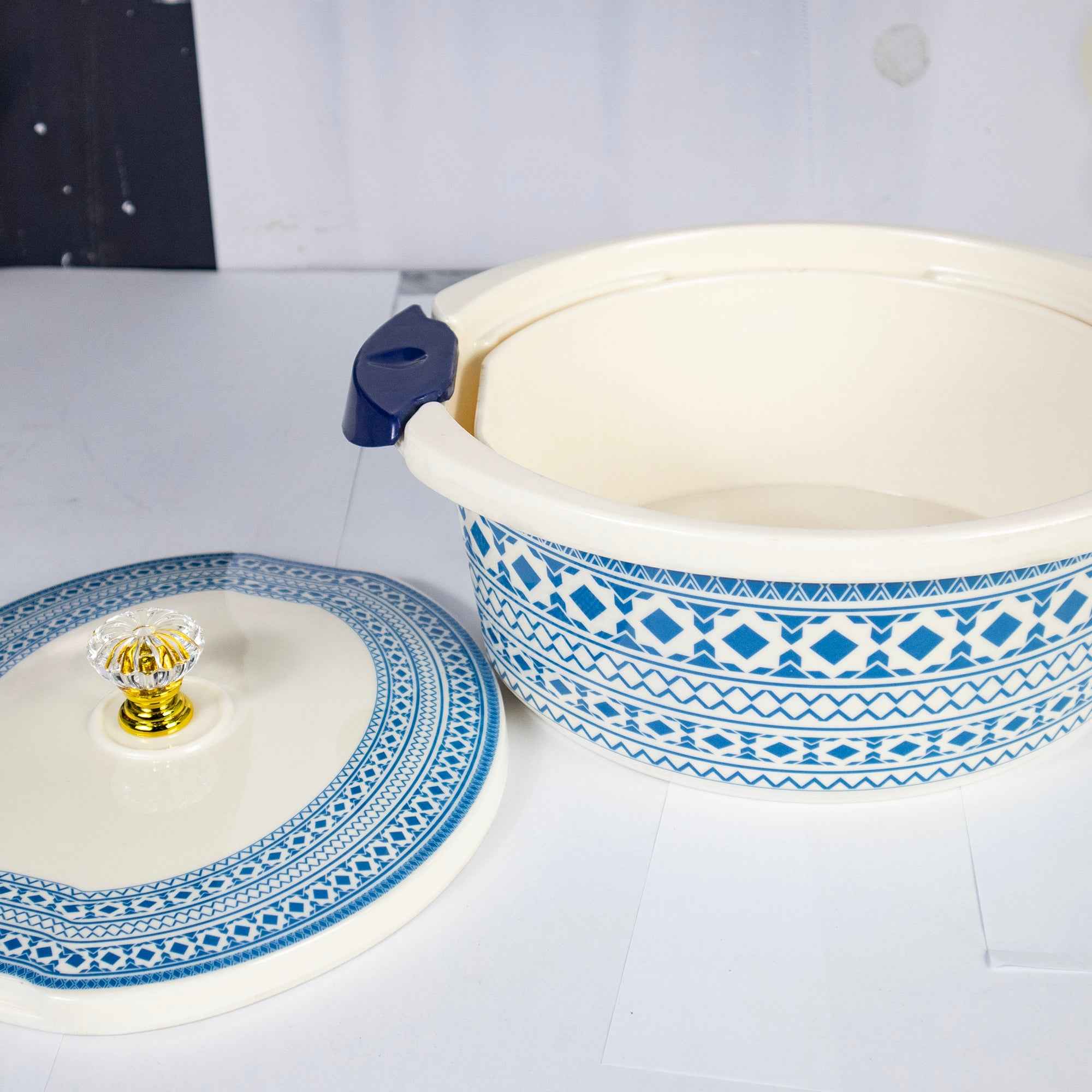 74 Pieces Double Glaze Melamine Glorious Dinnerware Set [8 Person Serving]
