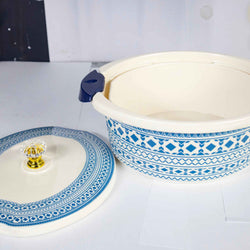 74 Pieces Double Glaze Melamine Glorious Dinnerware Set [8 Person Serving]