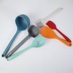 Set of 6 Silicon Spatula and Soup Spoon - Reno6