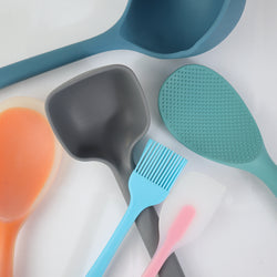 Set of 6 Silicon Spatula and Soup Spoon - Note6