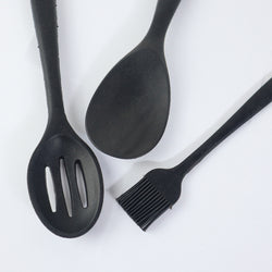 Set of 3 Silicon Spatula and Soup Spoon - S21